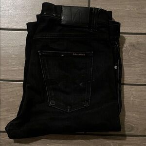 Nudie Selvedge Black Men's Denim Jeans size 34
